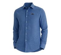 AERONAUTICA MILITARE Camicia Uomo In Lino CA1321UCT03089 Colore Celeste