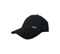 Aeronautica Militare Cappello Uomo HA1122 Basico con Aquila in Metallo (IT, Testo, Taglia Unica, Nero)
