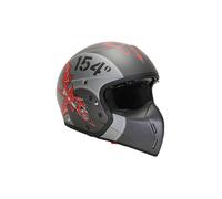 AERONAUTICA MILITARE Casco da moto in carbonio Grigio Scuro grigio