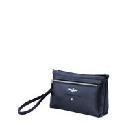 Aeronautica Militare Clutch con gancio da polso, scomparto principale organizzato, tasche esterne ed una frontale. La particolare lavorazione del pellame conferisce al prodotto un gusto affascinante e