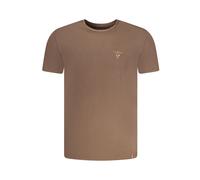 Aeronautica Militare - Cotton T-Shirt - - Tops - Uomo - Marrone - 2XL