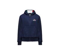 Aeronautica Militare felpa con zip e cappuccio blu