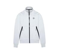 Aeronautica Militare Felpa full-zip FE1986 da uomo, maglia, cardigan (IT, Testo, XL, Regular, Regular, Bianco)