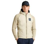 Aeronautica Militare Felpa Giacca ibrida AM1383 Frecce Tricolori con cappuccio, da uomo, maglia, cardigan (IT, Testo, L, Regular, Regular, 73104 Ghiaccio)