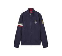 Aeronautica Militare Felpa in Cotone con Inserto Tricolore Dark Musk - XX-Large
