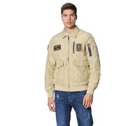 Aeronautica Militare Giacca Estiva Pilot AB2071 Giubbino con Patch Frecce Tricolori (IT, Numero, 48, Regular, Regular, Beige Antilope)