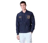 Aeronautica Militare Giacca Estiva Pilot AB2071 Giubbino con Patch Frecce Tricolori (IT, Numero, 56, Regular, Regular, Blu Navy)