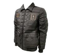 Aeronautica Militare Giubbino Pilot trapuntato in ripstop AB2191 da uomo, giubbotto imbottito, giacca (IT, Testo, L, Regular, Regular, Nero)