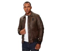 Aeronautica Militare Giubbotto Uomo in Pelle Modello 242PN895PL145 8057630354852 - Marrone Testa di Moro 2