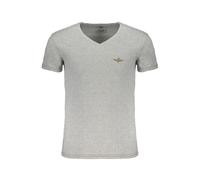 Aeronautica Militare Gray Cotton T-Shirt - XXL