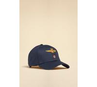 Aeronautica Militare Iconico cappellino in cotone con logo Nero