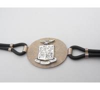 Aeronautica Militare Italiana : Braccialetto in Argento 925 e Caucciù- Bracciale