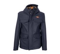 Aeronautica Militare, ,Jackets ,Uomo ,Blu ,M Giaccone Uomo Field jacket con cappuccio, blu
