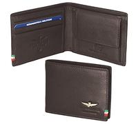 Aeronautica Militare Portafoglio uomo porta spicci in pelle linea Flag AM101-MO