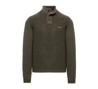 Aeronautica Militare Maglione MA1572 Collo alto con bottoni, felpa in cotone Uomo XXL Beluga Grey