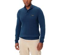 AERONAUTICA MILITARE Maglia Uomo Collo Alto Con Bottoni MA1572UL00409 Blu