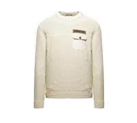 Aeronautica Militare Maglione MA1573 Girocollo, da Uomo, in Cotone, Felpa, Maglia (IT, Testo, L, Regular, Regular, 73104 Beige Chiaro)