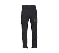 Aeronautica Militare Pantalone Anti-G Frecce Tricolori PA1387CT, da Uomo, Cargo, Bermuda, Felpa (IT, Testo, S, Regular, Regular, 08184 Blu Navy)
