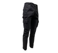 Aeronautica Militare Pantalone PA1329CT, da Uomo, Cargo, Bermuda, Felpa (IT, Testo, 3XL, Regular, Regular, Blu)