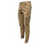 Aeronautica Militare Pantalone PA1329CT, da Uomo, Cargo, Bermuda, Felpa (IT, Testo, L, Regular, Regular, 57618 Beige)