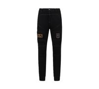 Aeronautica Militare Pantalone Anti-G PF743 in Felpa, Tuta, Pantaloni Cargo (IT, Testo, M, Regular, Regular, 34300 Jet Black)