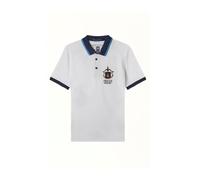 Aeronautica Militare Polo PO1761, da Uomo, in piqué, Maglia, t-Shirt, Maglietta, Maniche Corte, Frecce Tricolori (L, Bianco)