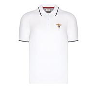 Aeronautica Militare Polo Uomo PO1308 in Cotone Piquet (IT, Testo, 3XL, Regular, Regular, Bianco)