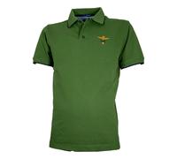 Aeronautica Militare Polo Uomo PO1308 in Cotone Piquet (IT, Testo, XXL, Regular, Regular, Verde Foresta)