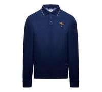 AERONAUTICA MILITARE Polo Uomo Manica Lunga Basica In Cotone PO1653UP00082 Blu
