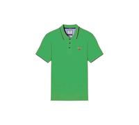 Aeronautica Militare Polo Uomo PO1308 in Cotone Piquet (IT, Testo, 3XL, Regular, Regular, Verde Foresta)