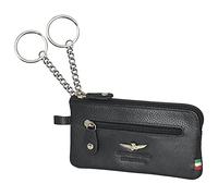 Aeronautica Militare Portachiavi bustina con anello Nero