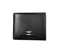 Aeronautica Militare Portafoglio Uomo in Vera Pelle con portamonete e portadocumenti