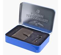 Aeronautica Militare Set Regalo Portafoglio in Pelle + Portachiavi AM-193 Moro con Cofanetto Metallico Logato