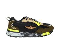 Aeronautica Militare, ,Shoes ,Uomo ,Multicolore ,40 EU Verde Nero Sneakers da Corsa Sc276