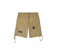 Aeronautica Militare Shorts, Bermuda BE041 Frecce Tricolori Anti-G, Pantaloncino da Uomo, Shorts (IT, Testo, XL, Regular, Regular, 57590 Dune Beige Washed)