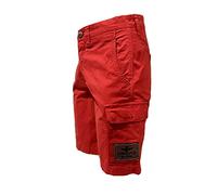 Aeronautica Militare Shorts Bermuda BE114CT, da Uomo, Pilota (Rosso, 46 S IT)