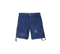 Aeronautica Militare Shorts, Bermuda BE252CT Frecce Tricolori in Cotone Denim Indaco, Pantaloncino da Uomo, Shorts (IT, Testo, L, Regular, Regular, 13137 Indigo)