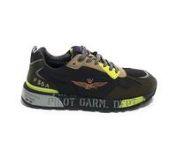 Aeronautica Militare Sneaker ecosuede/Nylon Nero/Verde Militare U25AR01 242SC276CT3380 41