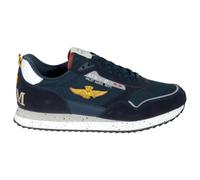 Aeronautica Militare Sneakers Uomo con Patch AM e Aquila 261SC0288UCT03545 8057630677210-43 Blu Navy 43
