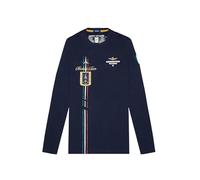 Aeronautica Militare T-Shirt Uomo Girocollo con scie tricolori 242TS2320J592 8057630381339 - Blu Blu Scuro 8380