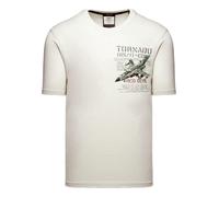 Aeronautica Militare - T-Shirt in Cotone con Stampa Tornado Ts2537Uj00727 - - Tops - Uomo - Bianco - L