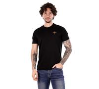 Aeronautica Militare T-Shirt Uomo TS1580 Tshirt (IT, Testo, 3XL, Regular, Regular, Nero)