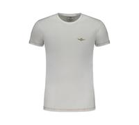 Aeronautica Militare, ,Tops ,Uomo ,Bianco ,XL T-shirt in cotone con stampa e logo