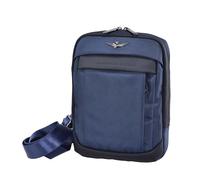 AERONAUTICA MILITARE Tracolla Uomo AM-501 Blu con 3 tasche interne e 2 esterne - mis. cm. 26x21x6