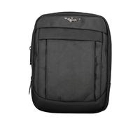 AERONAUTICA MILITARE Tracolla Uomo AM-501 Nero con 3 tasche interne e 2 esterne - mis. cm. 26x21x6