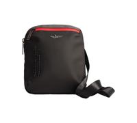 AERONAUTICA MILITARE Tracolla Uomo - art. AM-482 Nero/Grigio gommato - cm. 24x20x6…