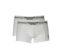Aeronautica Militare White Cotton Men's Boxer Briefs - XXL