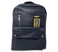 Aeronautica Militare zaino AM-475 Pilot multitasche,scomparto porta PC (BLUE), Taglia unica