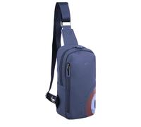 Aeronautica Militare Runway monospalla/zaino AM-553 - BLUE