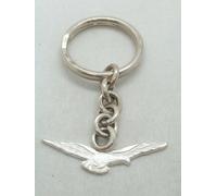 Aeronautica : Portachiavi in Argento 925 - Brevetto - Pilota - aereo - brisè -